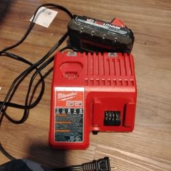 Milwaukee Battery And Charger 