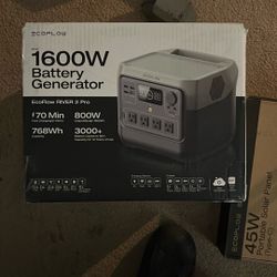NEW- EcoFlow Battery Generator River 2 Pro