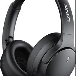 LEVN Hybrid Active Noise Cancelling Headphones, Wireless Headphones Bluetooth 5.4 with Transparent Mode, Hi-Res Audio, Deep Bass, 70H Playtime Over Ea