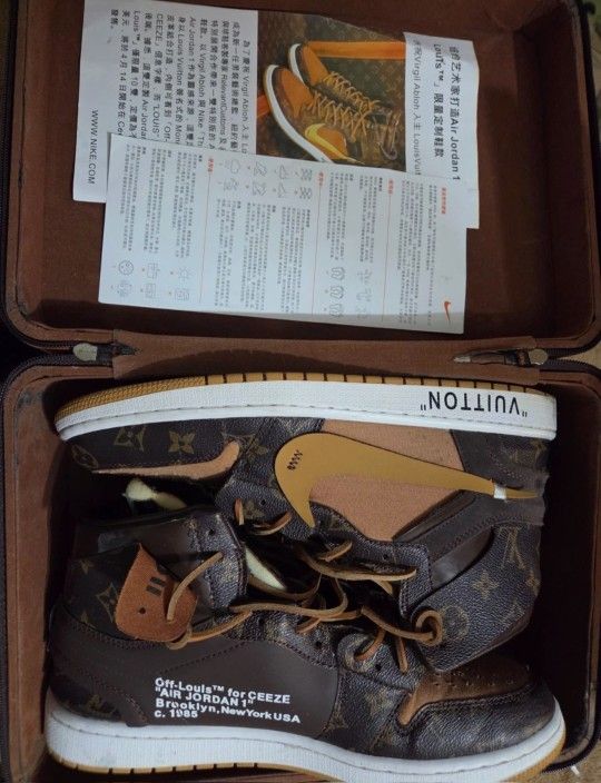 Off Louis - Air Jordan 1 Louis Vuitton Sample Only 10 Pairs Made. 