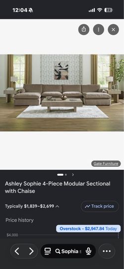 Ashley furniture Modular sofa sectional