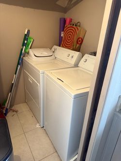 Washer and electric dryer