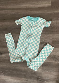 Blue checkered pajamas 5T
