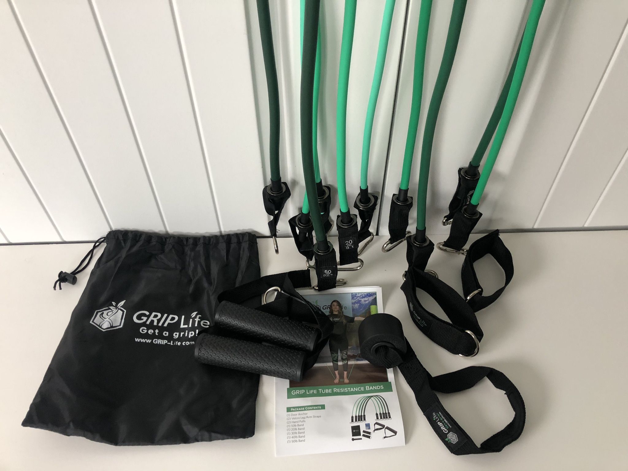 NEW Home Cables Resistance Bands Set (stackable 150lbs & hypoallergenic)