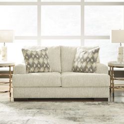 Ashley Caretti Parchment Loveseat