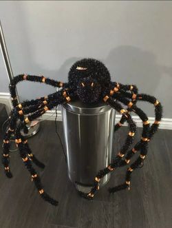 Halloween Decor Big Spider Lighed Outdoors