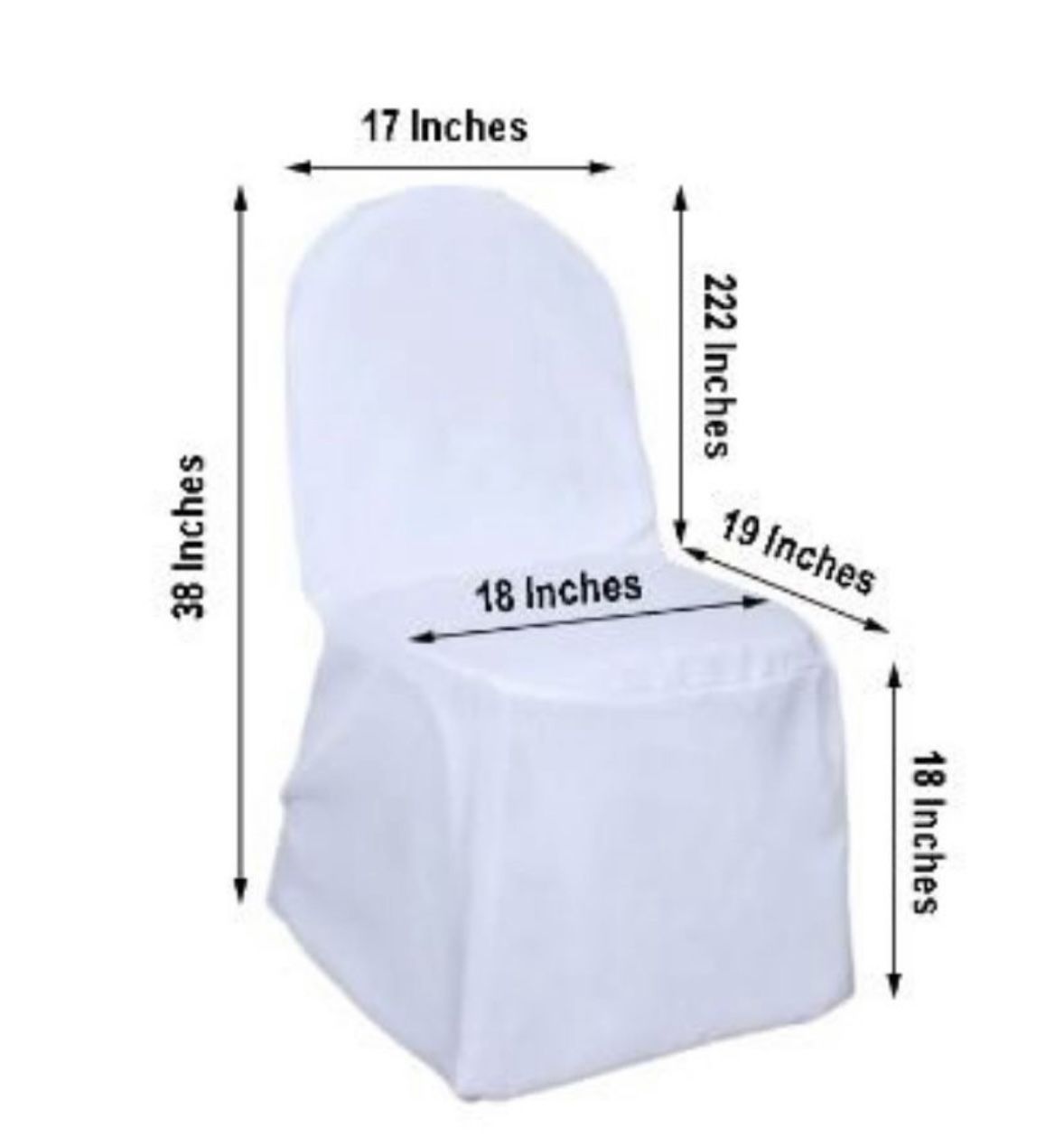 100 White Chair Covers