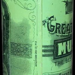 Vintage Great American Tea Company Spice Tin Mustard NM