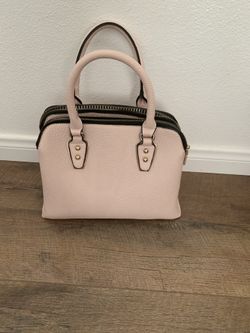 pink leather purse