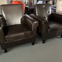 Leather Armchairs 