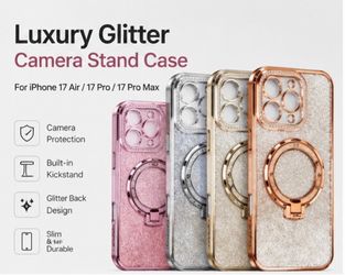 ✨ Luxury Glitter Ring Case – iPhone 17 Air / Pro / Pro Max