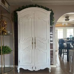 WHITE ARMOIRE 
