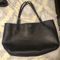 Tory Burch Womens Black Tote Bag 