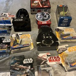 Box Of Star Wars Collectibles