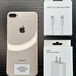 iPhone 8+ 64GB Rose Gold Unlocked 