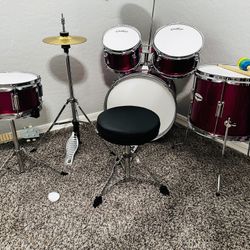 Kids Pink Drum Set 