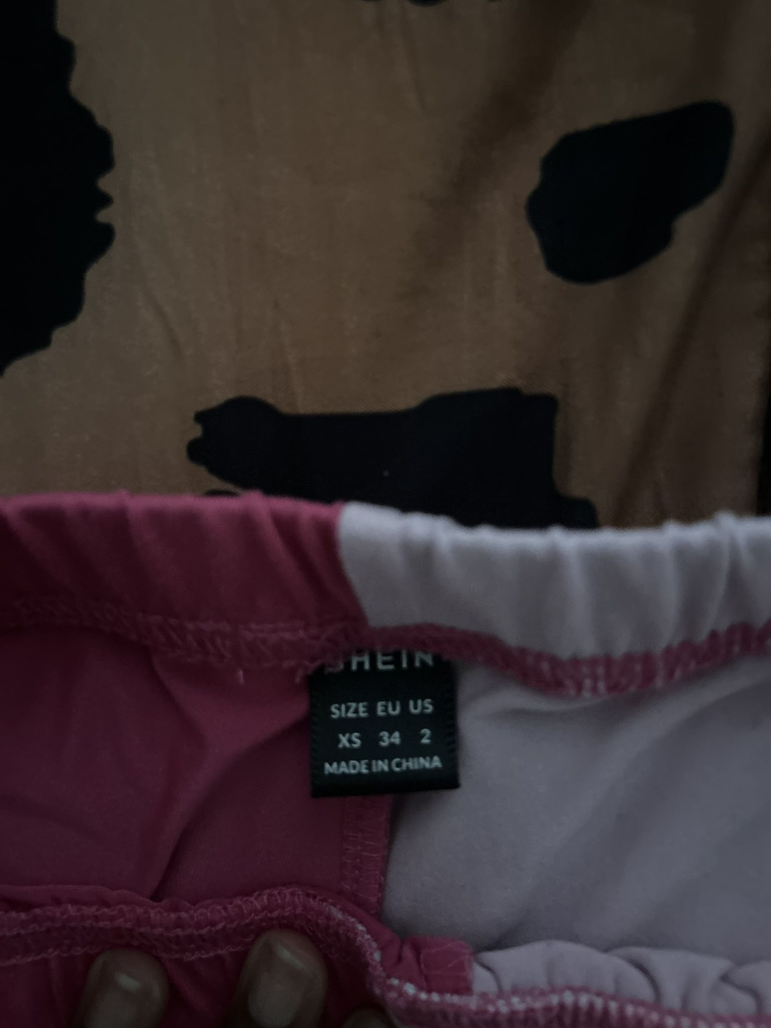 2 shades of pink shorts