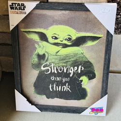 FREE Disney Star Wars The Mandalorian Grogu framed art by Pop Creations  