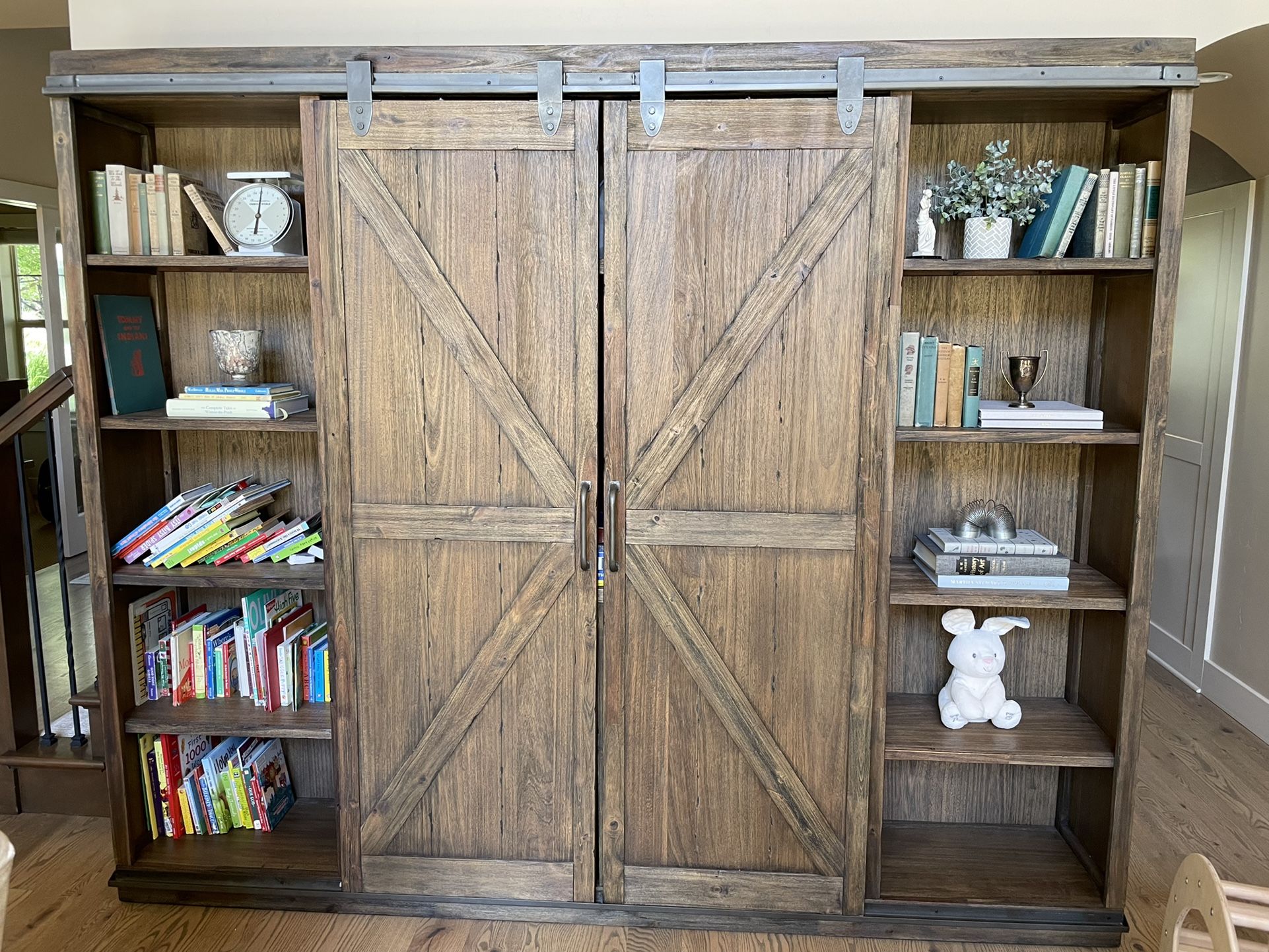 World market barn 2024 door bookcase