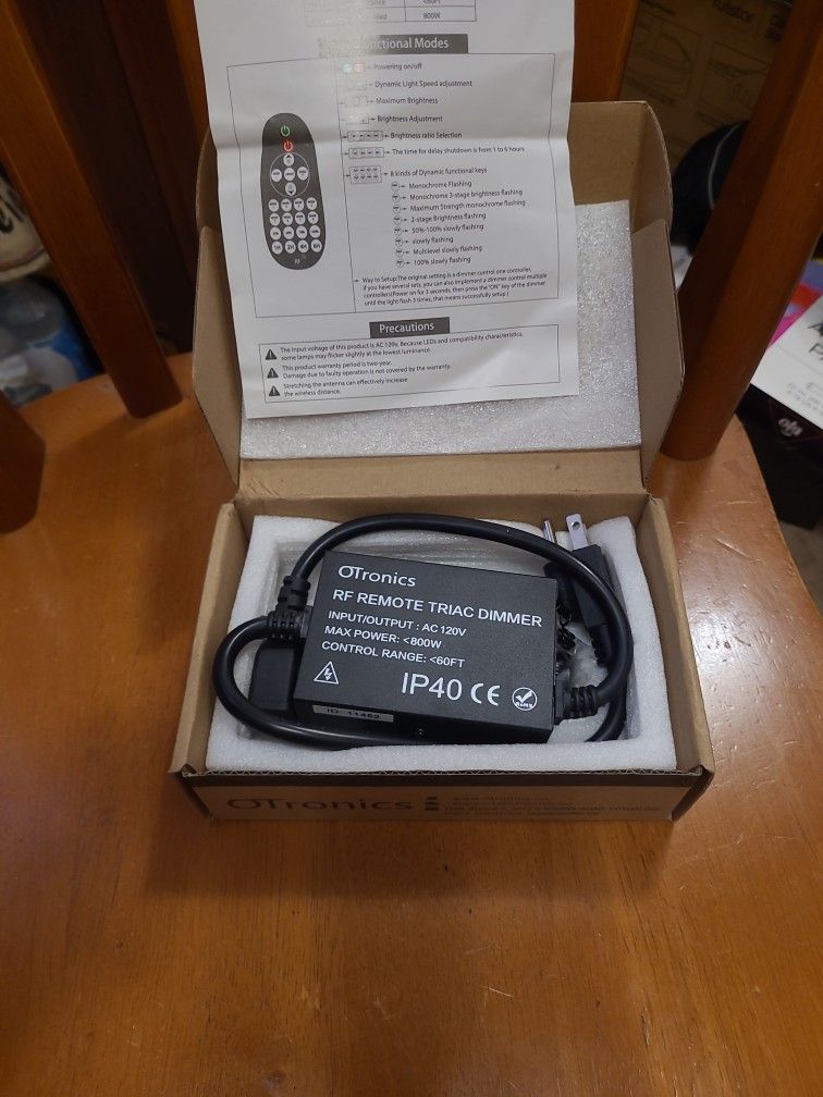 800w RF Remote Dimmer