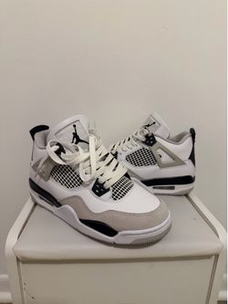 Military black Jordan 4’s Size 6