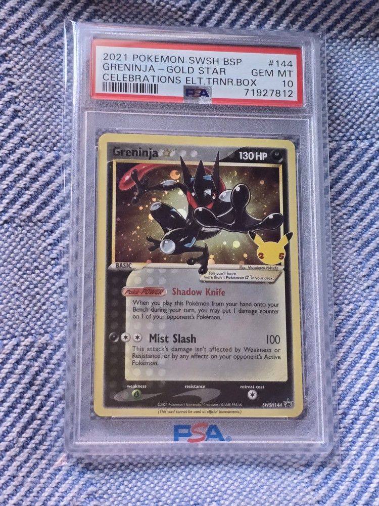 Gold Star Greninja Celebrations Psa 10