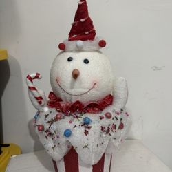 Christmas Snowman Lights Up 