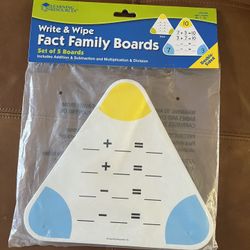 fact family boards 