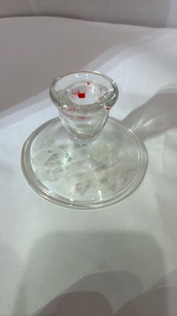 Vintage  Avon Hummingbird 24% Lead Crystal Candlesticks Candle Holders