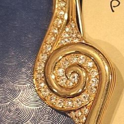 Swarovski Crystal & Gold Plated Brooch
