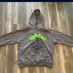 Sp5der Hoodie - Grey/Green