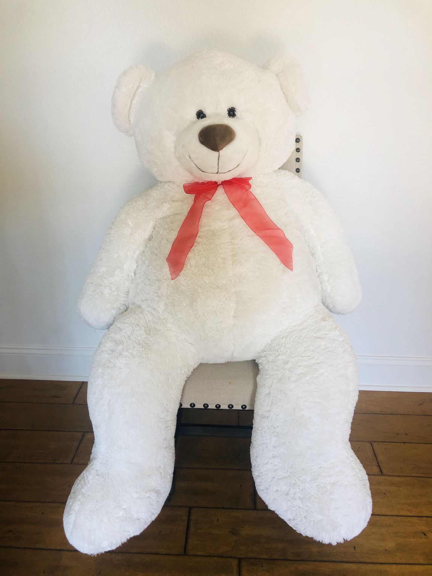 Giant White Teddy Bear