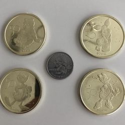 Disney 50th Anniversary Collector Coins (4)