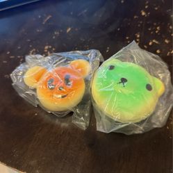 Mickey Mouse Pancake & Teddy bear Green Pancake Squishy