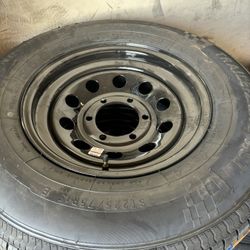 4 Rims And Tires Trailer 225x75-15 6 Lugs $520