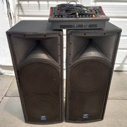 Karaoke/ Party Speaker System  With Bluetooth Mixer 