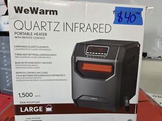 WeWarm
Electric 6 Element Infrared Space Heater Black Plastic