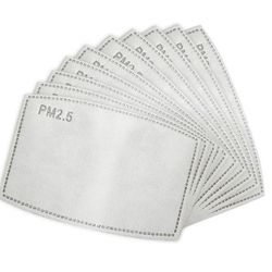 20 Pcs PM2.5 Activated Carbon Filter Face Mask