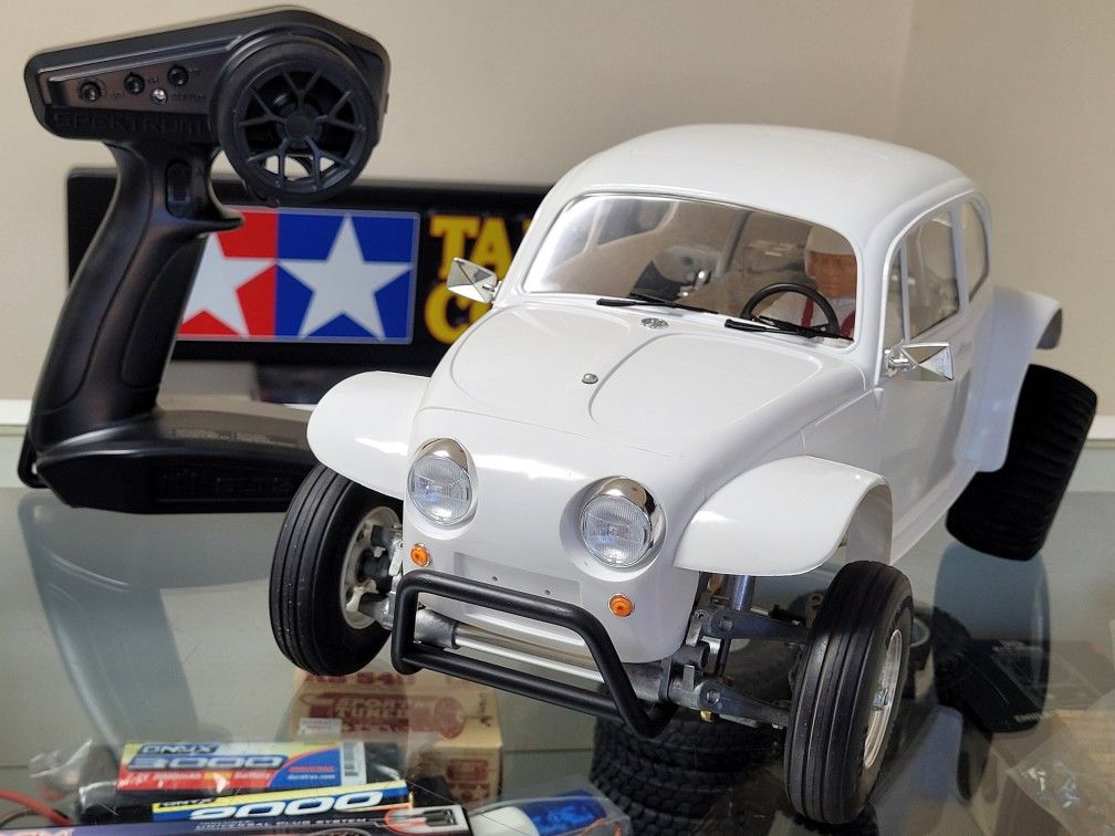 Custom Built Tamiya 1/10 R/C Sand Scorcher Buggy Spektrum Aluminum Upgrade Part