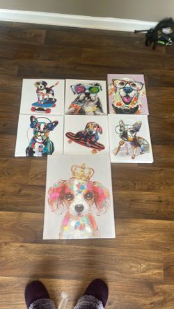Dog Canvas Paintings