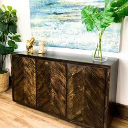 Custom TV Stand Cabinet Entertainment Center TV Lift Modern Rustic Farm House Barn Doors Console Handmade Restorations hardware Insp. Bookshelves 