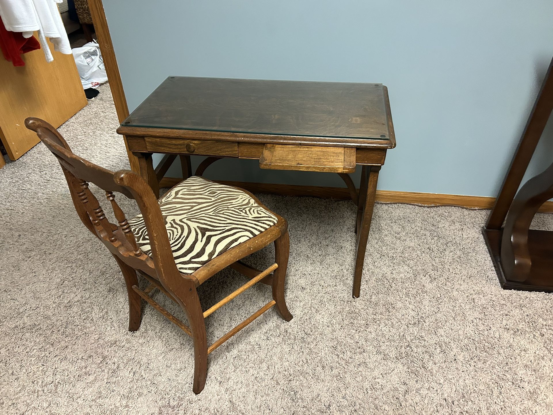 Antique Desk And Chair