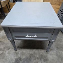 Shabby Chic Gray End Table