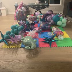 Mermaid Theme Premium Balloons 