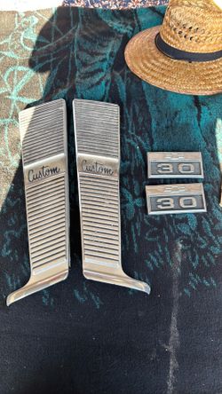 64 to 66 Chevy pick up cab panels and fender emblems