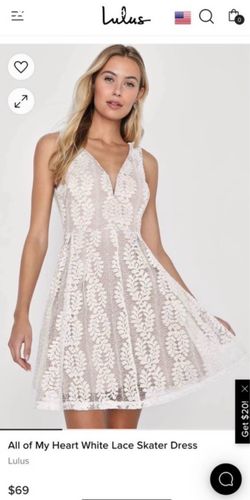 White Lulus M Dress