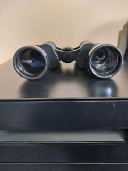 Black binoculars