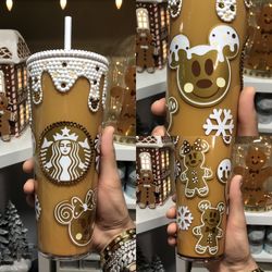 New Mickey and Minnie Christmas Caramel Cup