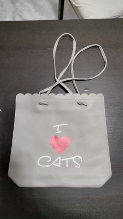 I ❤️ Cats -  faux leather hand bag