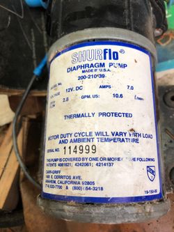 Shut flo diaphragm pump